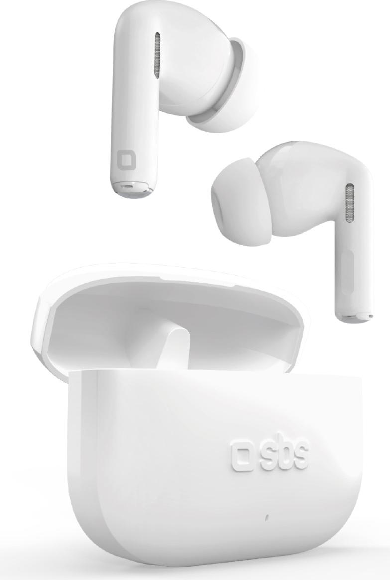 SBS TEEARTWSSPIKEW, True Wireless Stereo (TWS), Hovor / hudba, 50 g, Slúchadlá s mikrofónom, Biela