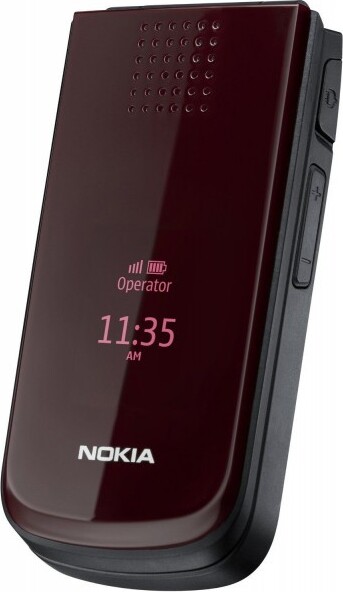 Nokia 2720 skladací červený mobilný telefón (bez simlocku) -  veľmi dobrý