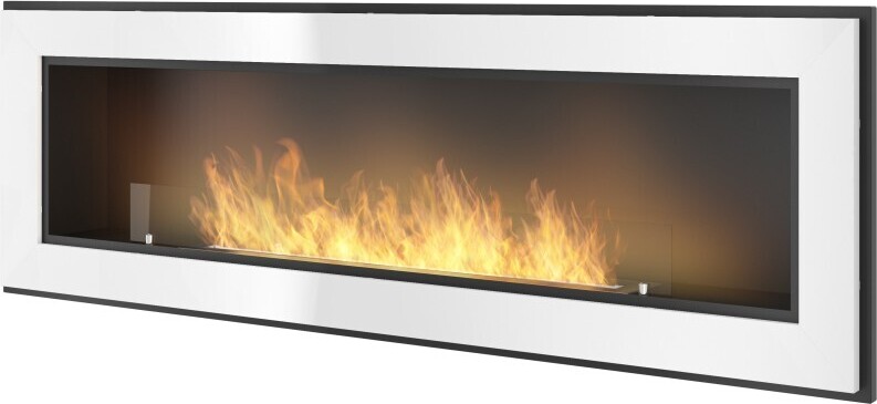 Rám 1500 White SimpleFire vstavaný krb na bioetanol so sklom