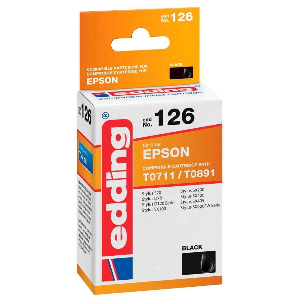 edding EDD-126 Epson T071140 schwarz
