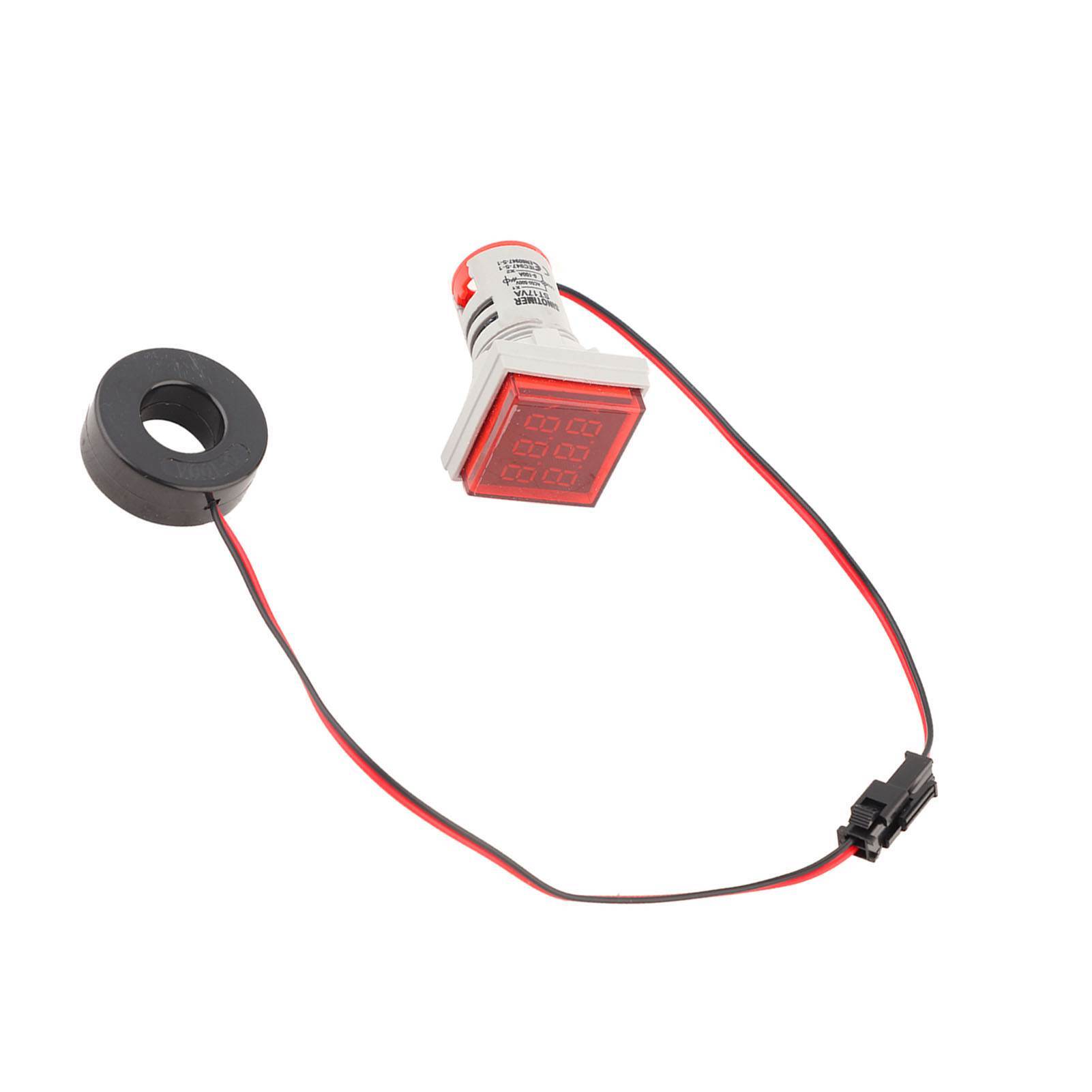 LED displej Voltmeter, digitálny indikátor napätia, indikátor LED merača napätia, signálne svetlo Ac napätia, indikátor merača 0-100A, digitálny LED voltmeter