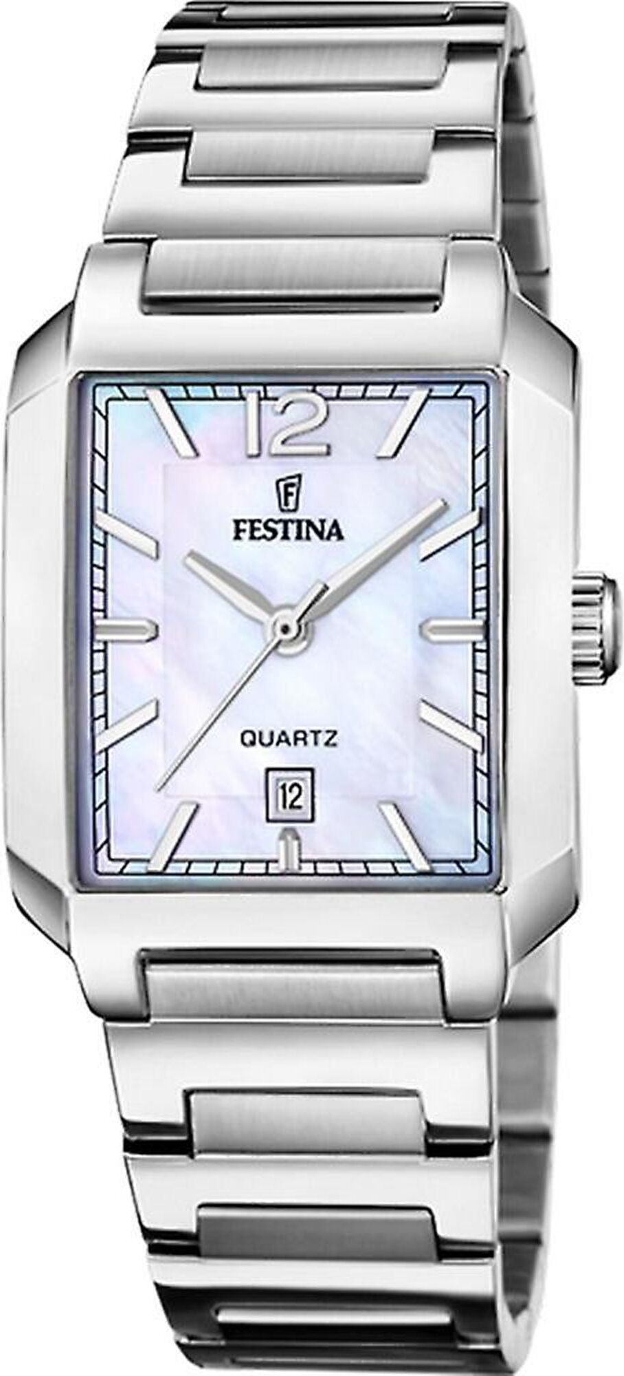Festina F20679/2 hodinky dámske hodinky z nerezovej ocele s dátumom strieborné