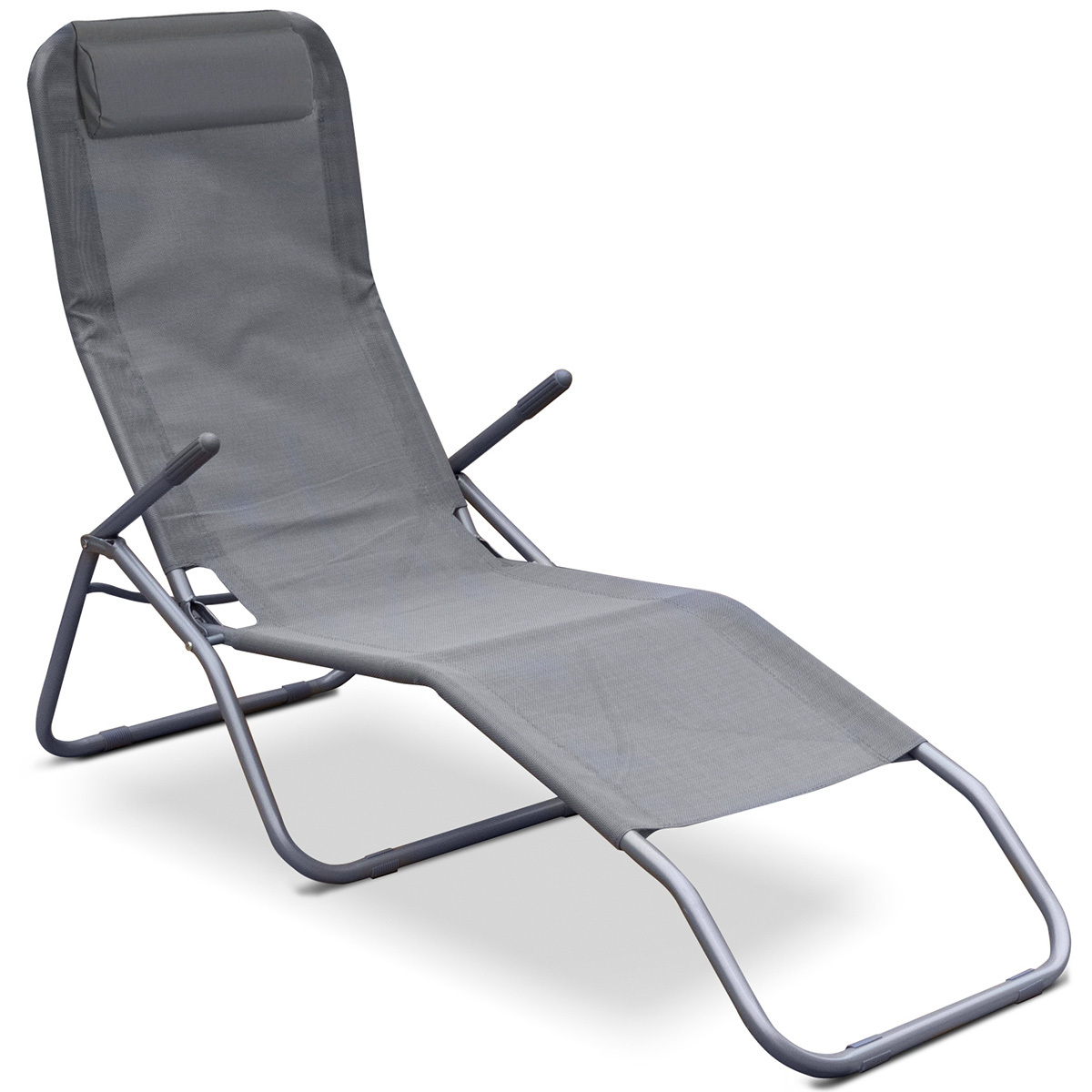 nabbi Záhradné lehátko Matador Plus - sivá