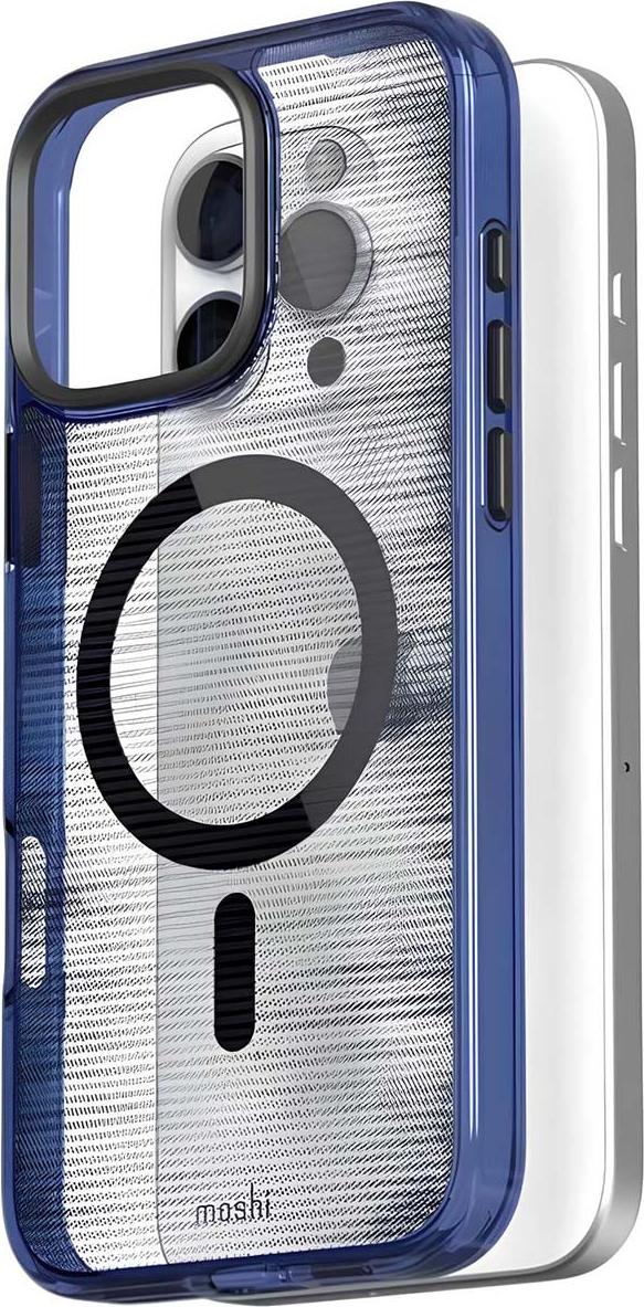Moshi iGlaze MagSafe - puzdro pre iPhone 16 Pro Max (Dusk Indigo)