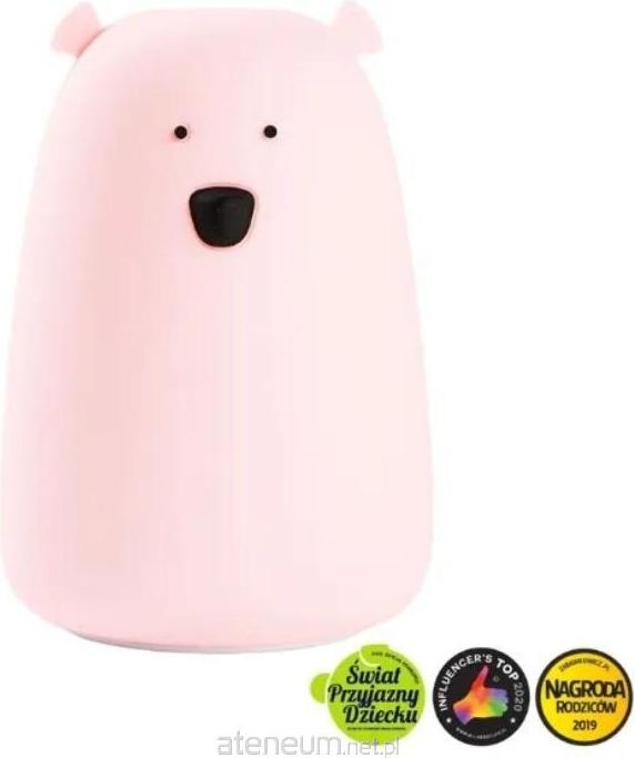 RABBIT-FRIENDS Rabbit & Friends-Bear Lamp PINK USB type C