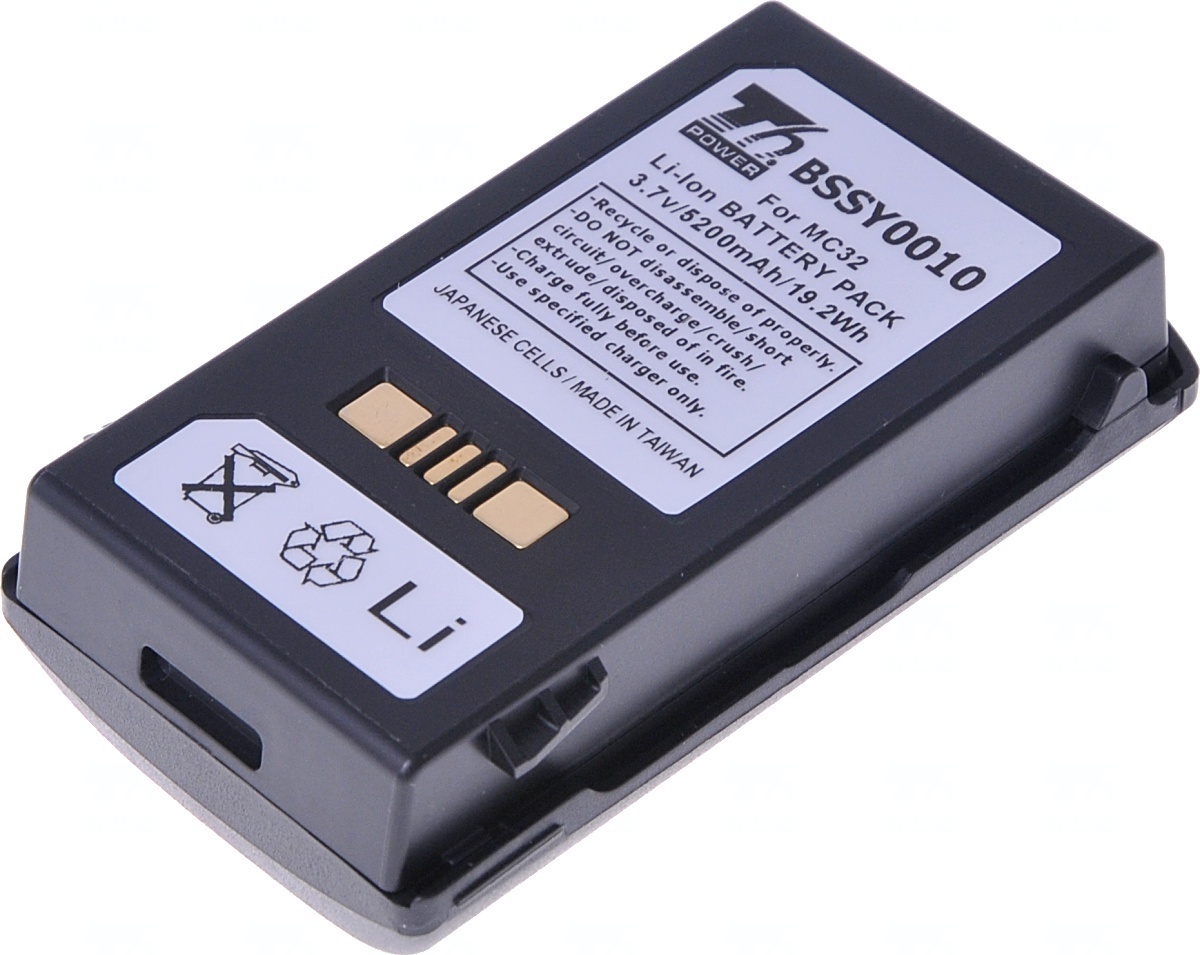 T6 Power Akku für Zebra MC32N0-R, Li-Ion, 3,7 V, 5200 mAh (19,2 Wh), schwarz BSSY0010_v73732