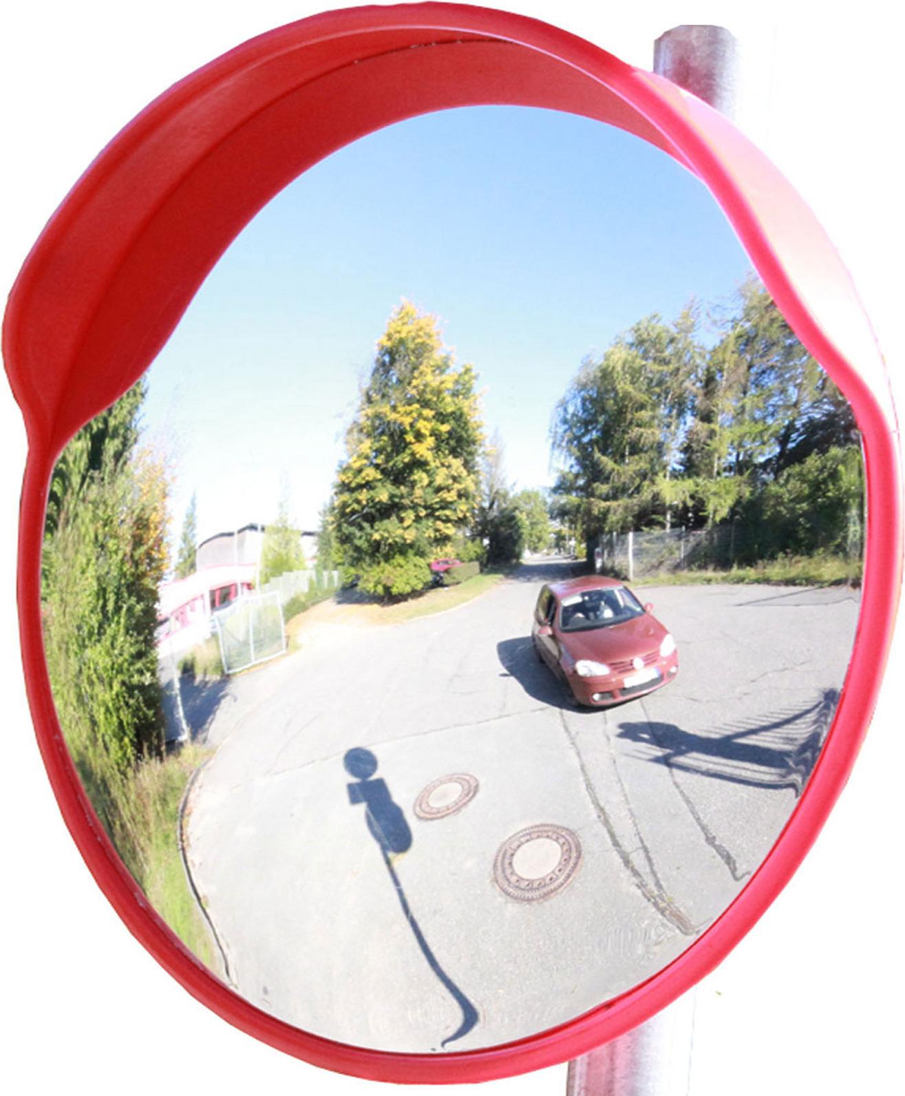 TRUTZHOLM Sicherheitsspiegel rund 60 cm mit schwenkbarer Halterung Verkehrsspiegel 68187