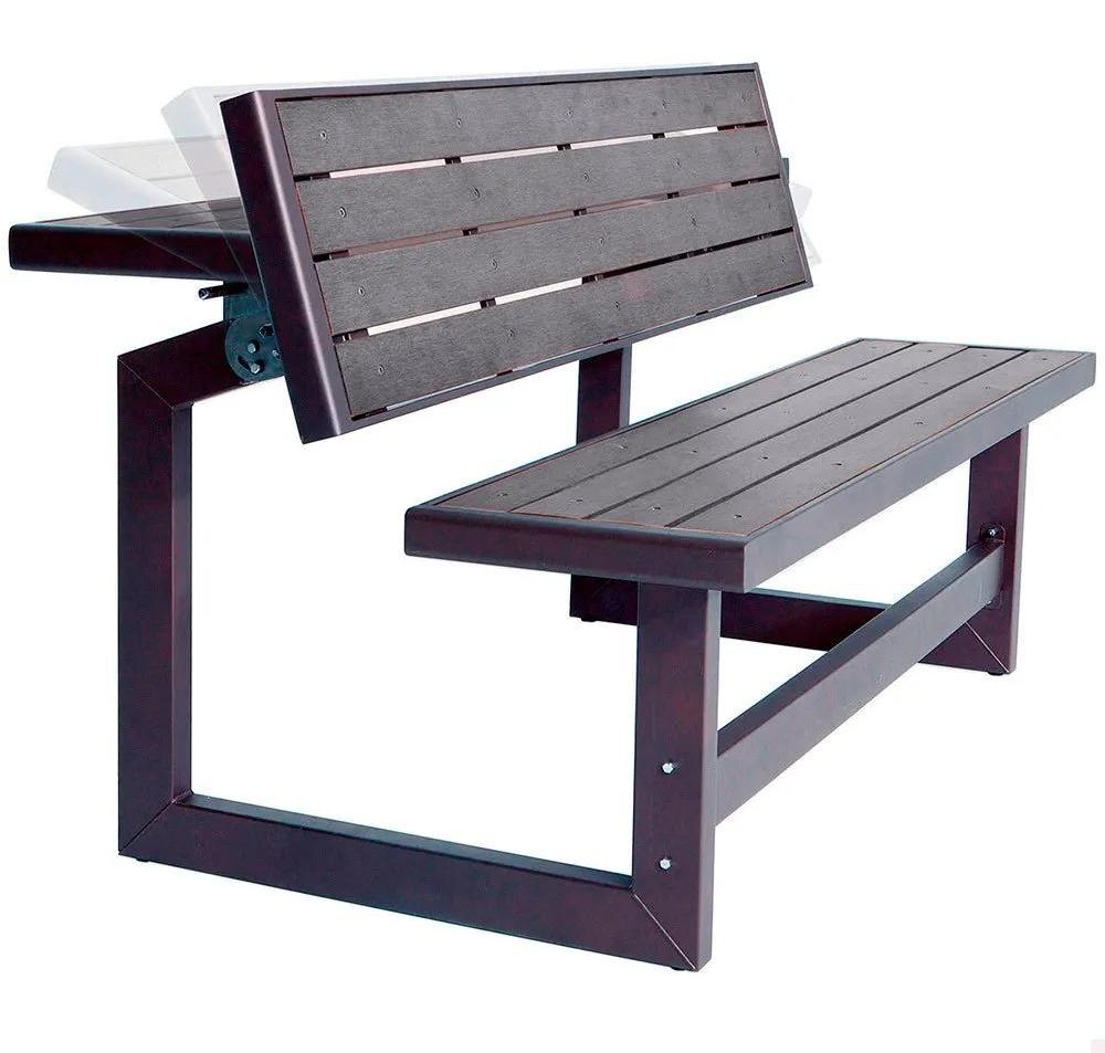 Lifetime Umbaubare Sitzbank 141 X 36 X 48 Cm Grau 141 x 36 x 48 cm Grau 141 x 36 x 48 cm 92207