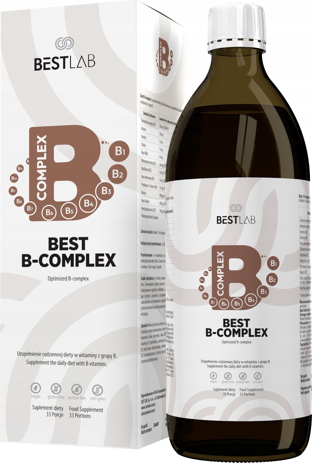 Best Lab B-Complex Vitamin B Complex 500Ml B6 B12 Methyl Complex In Flüssigkeit B6 B12