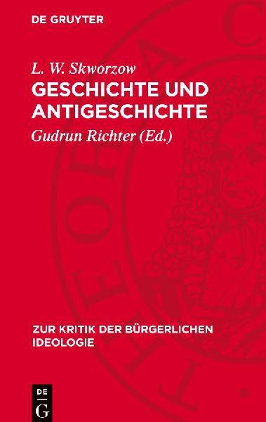 De Gruyter Geschichte und Antigeschichte