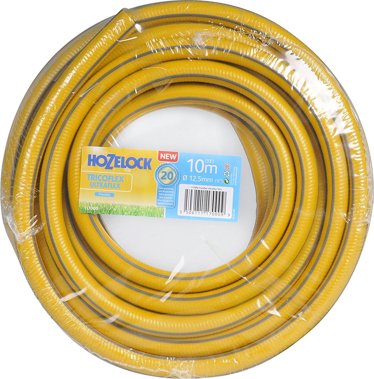 Hozelock 117000, 10 m, Grau, Gelb, Nur der Schlauch, PVC, 1,25 cm, Frankreich