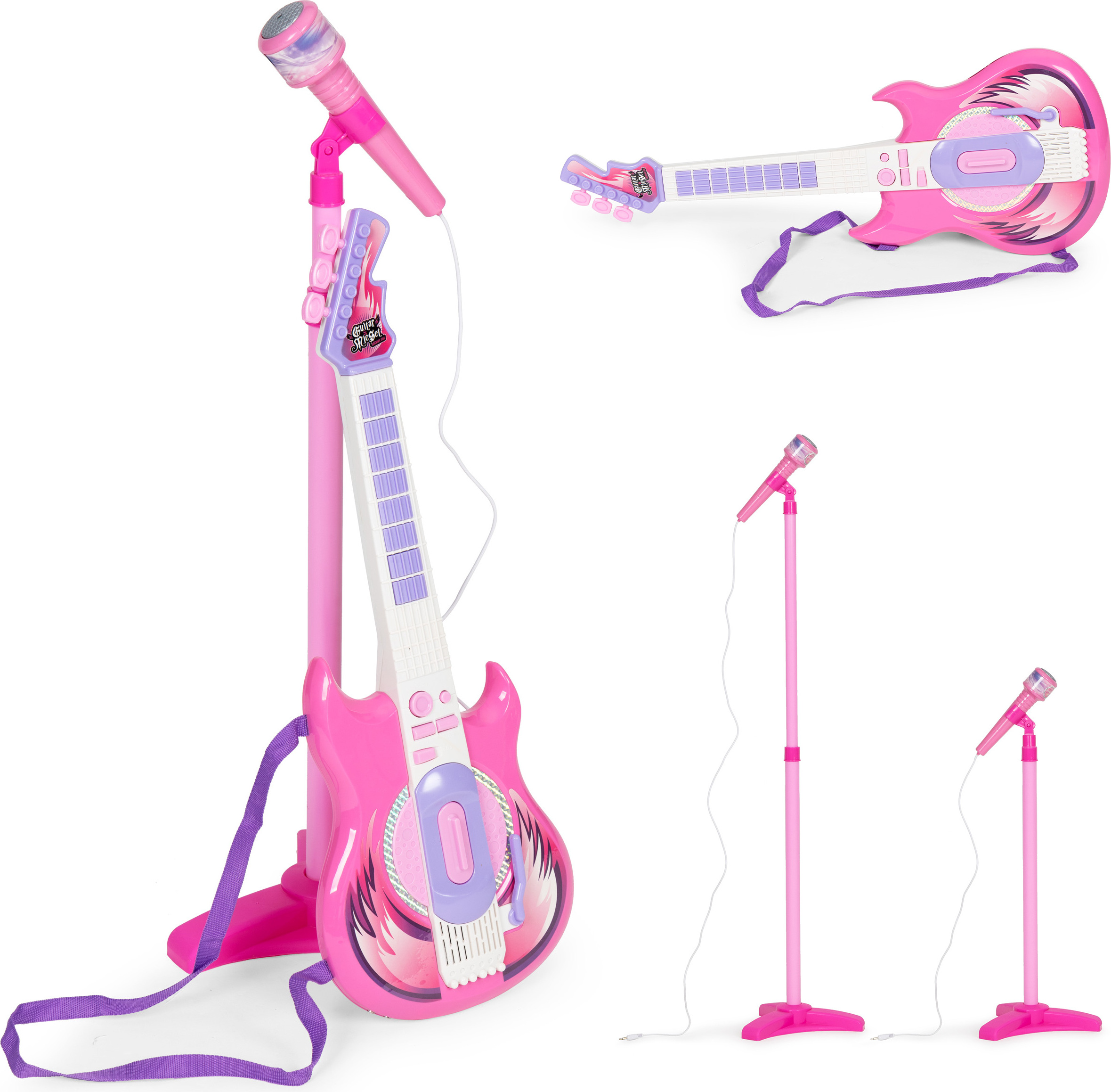 kinder e gitarre spielzeug E-Gitarren-Set Mikrofonständer für Kinder mp3 | Kaufland.de