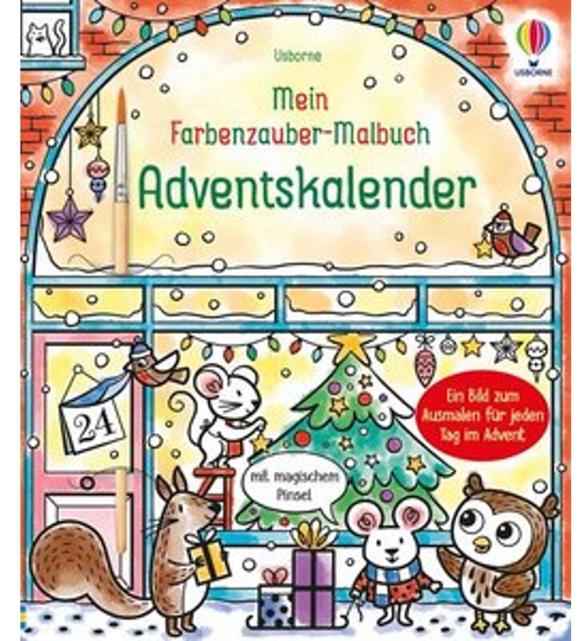 Moja omaľovánka s farebnými kúzlami: Adventný kalendár
