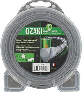 AUTRES Nylon-Umhüllung gewellt rund Ozaki Energy Line. - Länge: 15 m, ø: 1,60 mm.