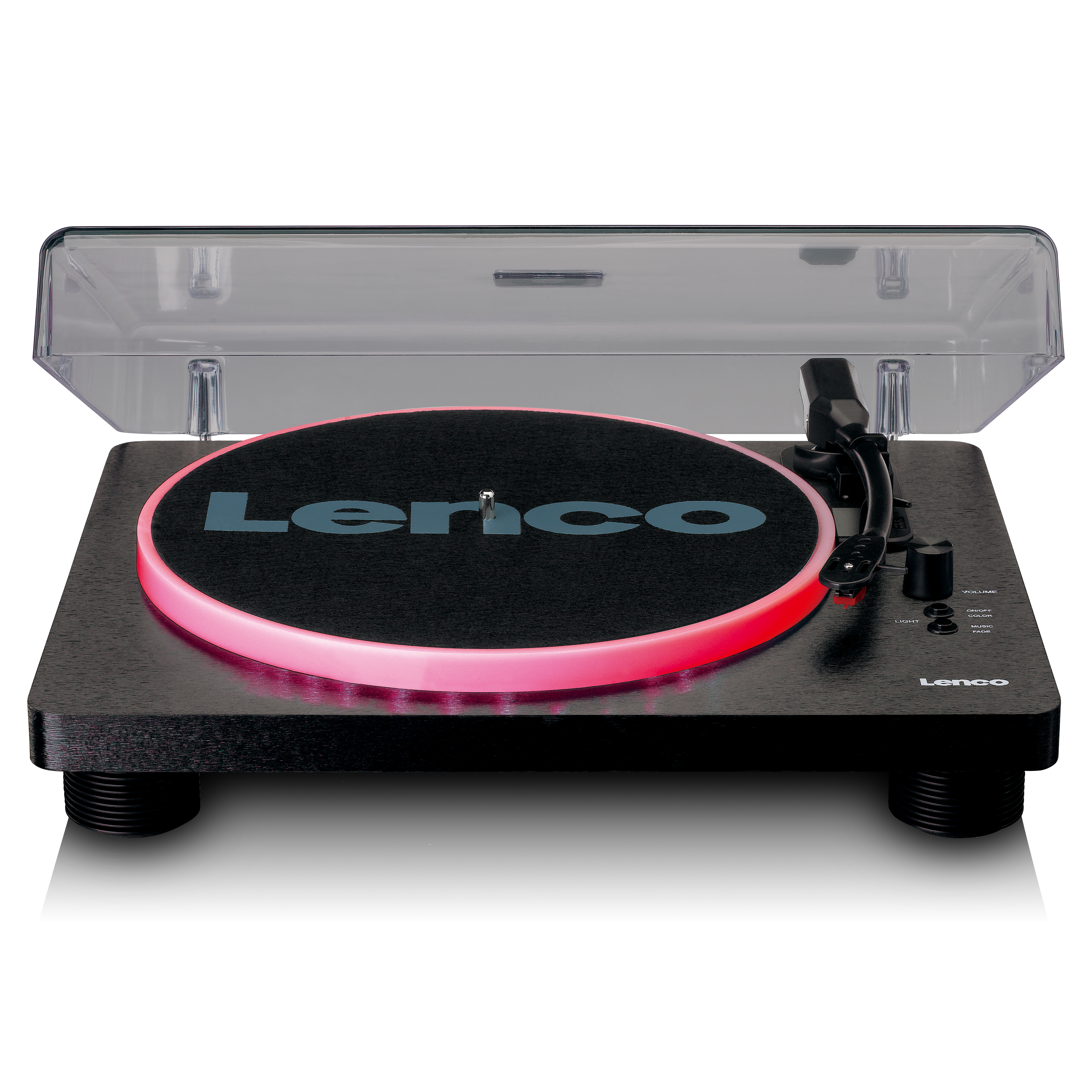 Lenco LS-50LED BK mit Plattenspieler 