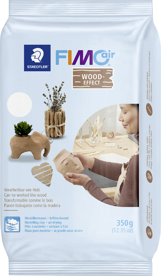 FIMO air Modelliermasse lufthärtend Wood-Effekt 350 g 8150-W7