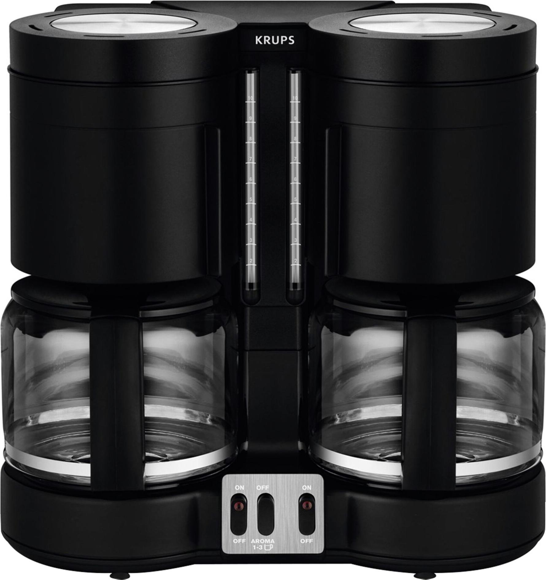 KRUPS Duothek Plus Filterkaffeemaschine mit 2 Brühsystemen für Kaffee und Tee KM8508