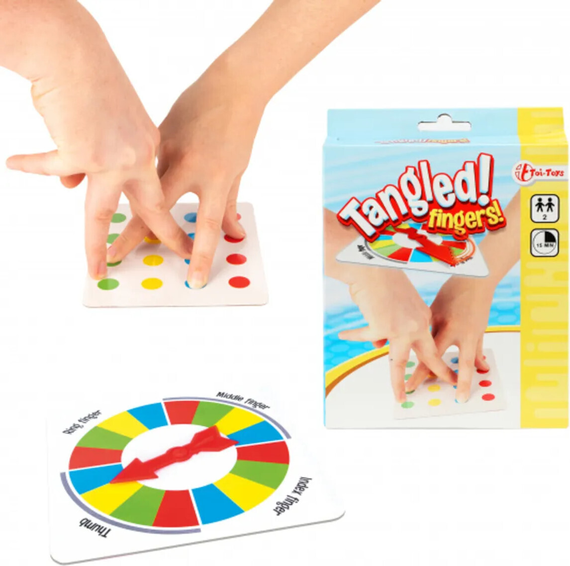 Toi-Toys - Spiel - Tangled Fingers! Verschlungene Finger Partyspiel 51785A