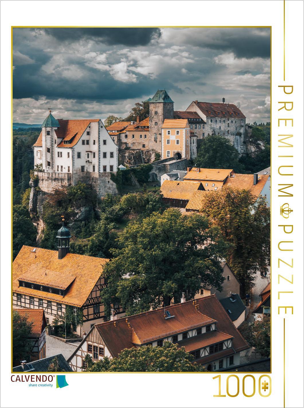 CALVENDO Puzzle Burg Hohnstein | 1000 Teile Lege-Größe 64x48cm Foto-Puzzle für glückliche Stunden