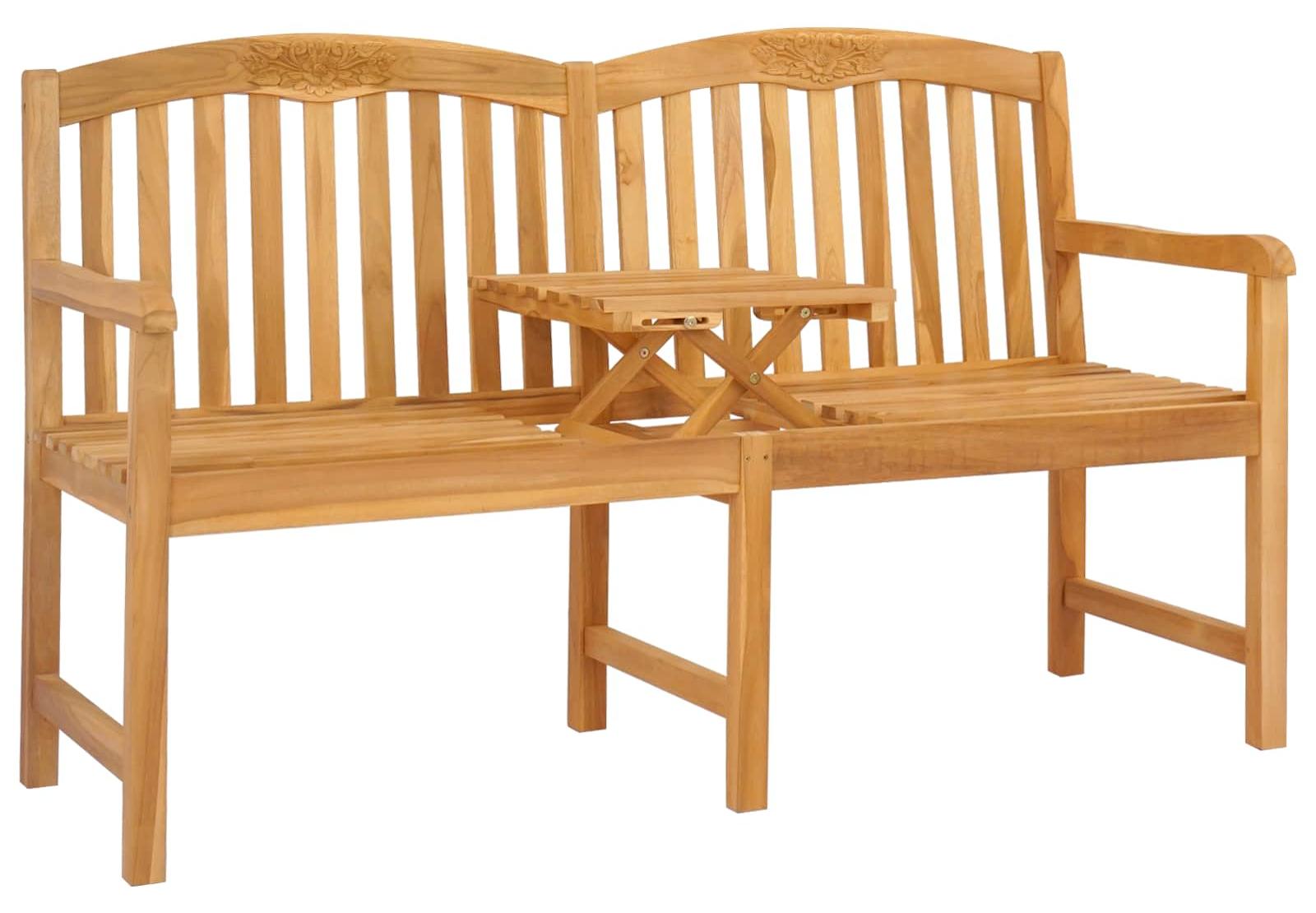Handgefertigte Rosenbank Natur 150,5 x 60 x 95 cm
