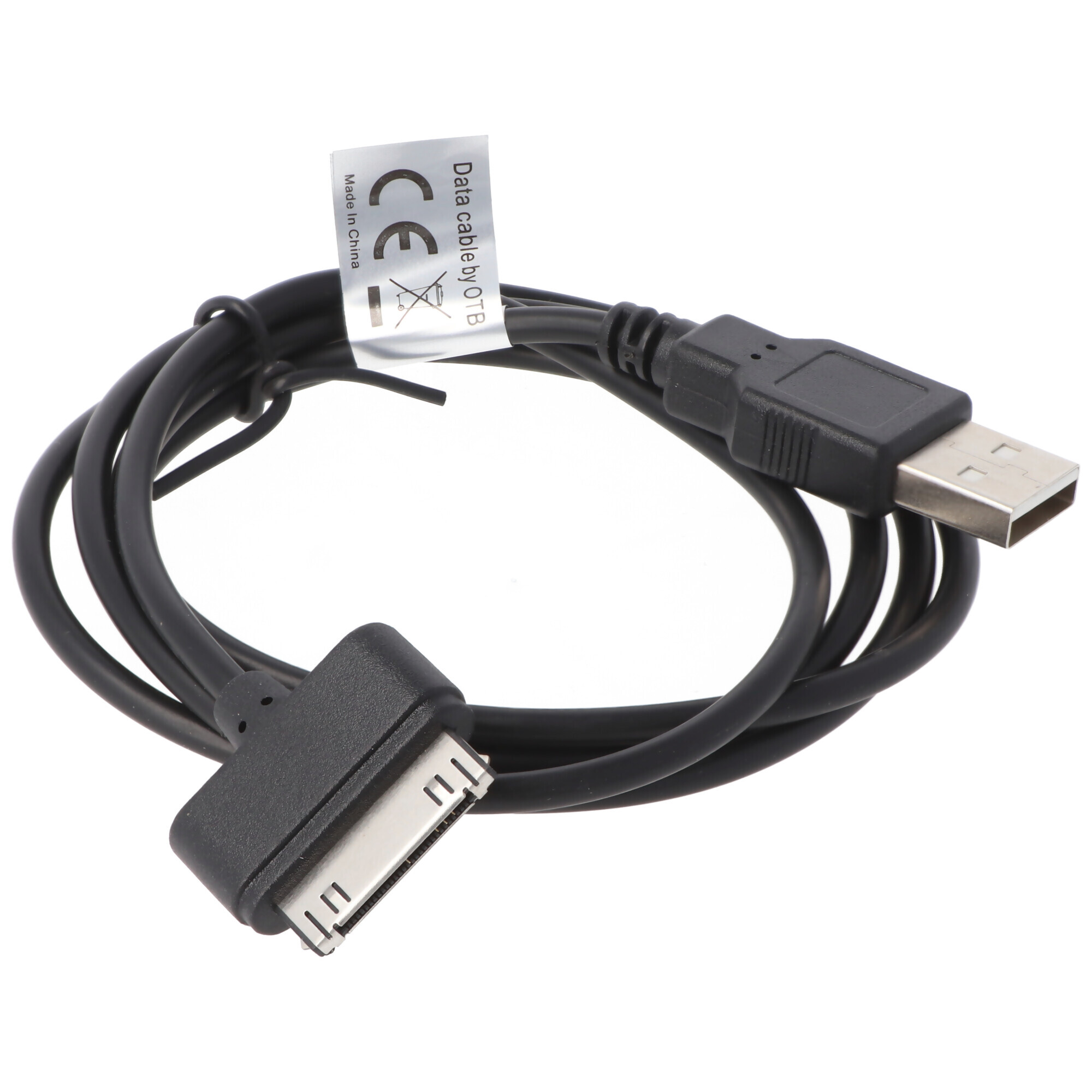 Dátový kábel OTB USB kompatibilný s Apple iPhone 3G/3GS/4/4S/iPod čierny