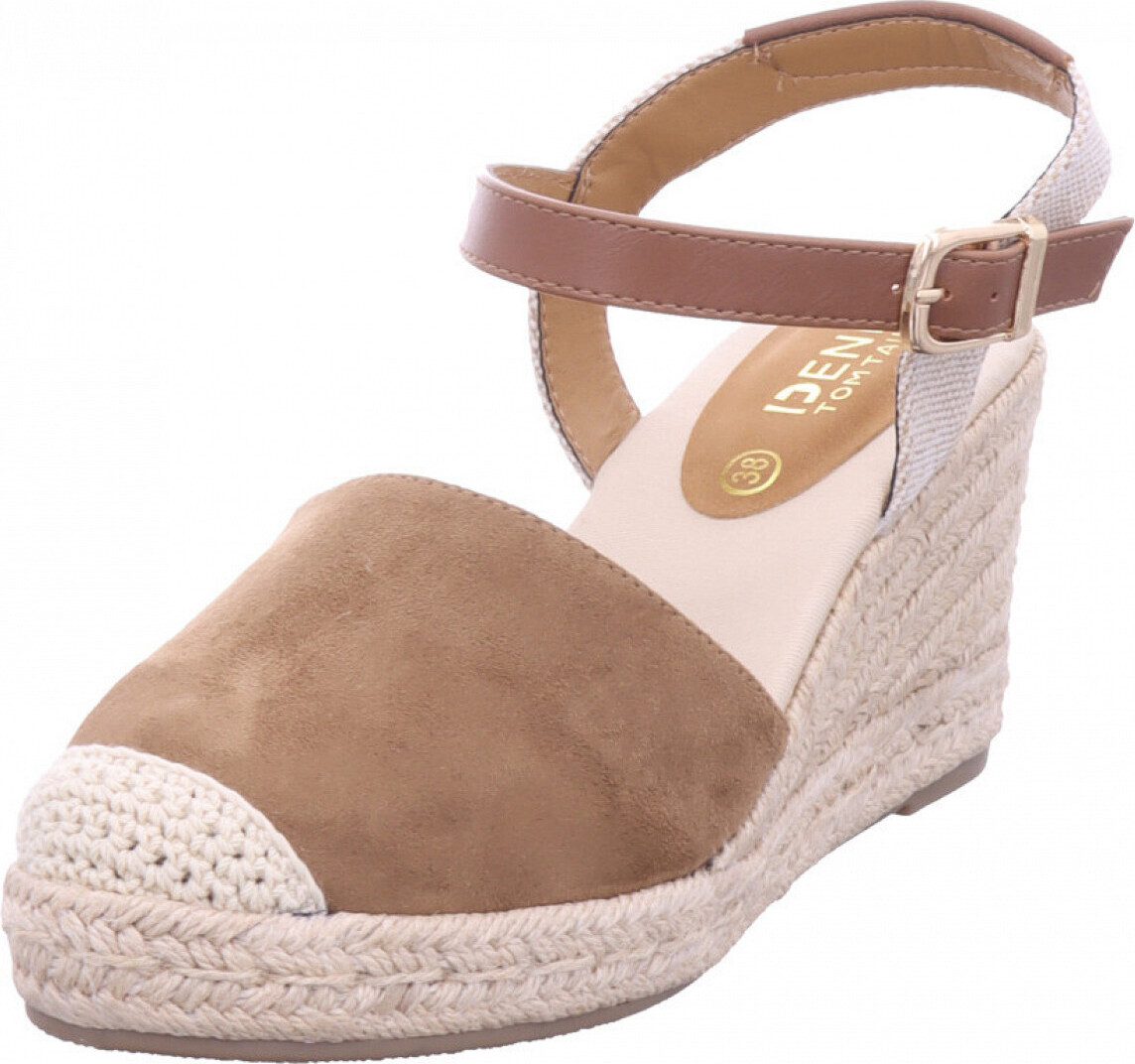 Supremo Tom Tailor Damen Sandalette in Beige, Größe 36 7490730001