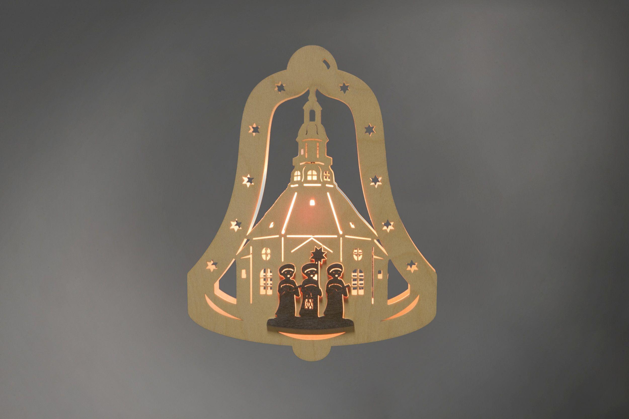 Fensterbild Glocke "Kurrende" (22,5x28,5x5cm) von Weigla Holzkunst 4002-5002