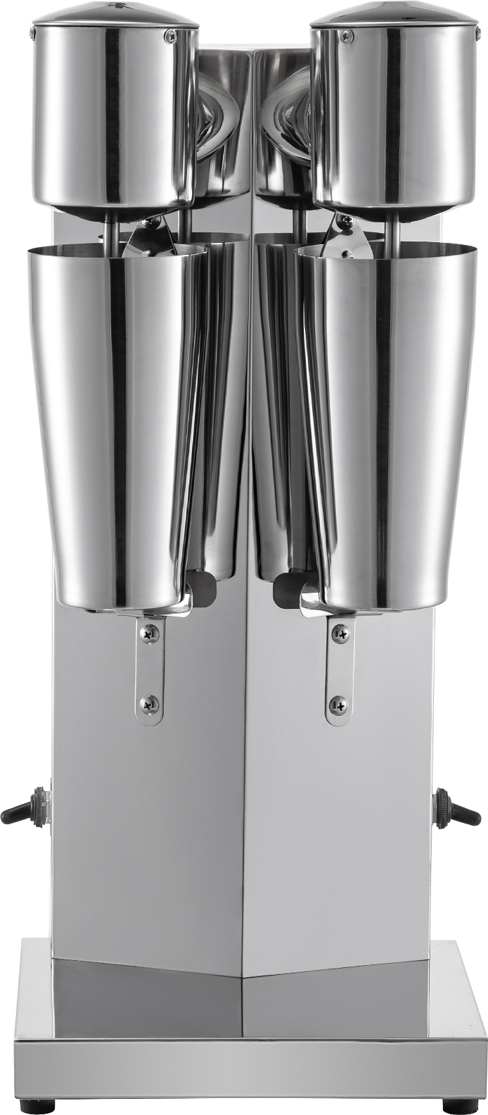 SucceBuy Milchshake-Maker-Set | Elektrische Milchshake-Maschine aus Edelstahl | Klassischer 180-W-Milchshake-Maker mit Doppelkopf und 800-ml-Becher | Silberner Milchshake-Maker mit 2 einstellbaren