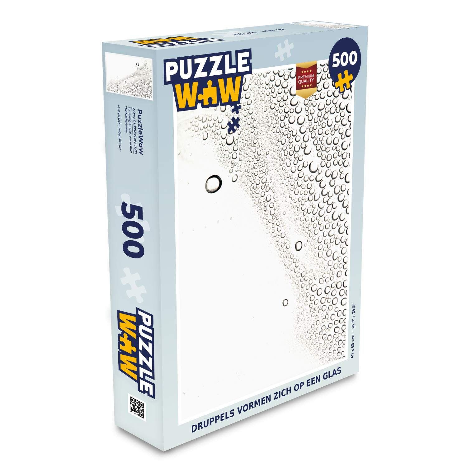 MuchoWow® Puzzle 500 Teile Tropfenbildung auf einem Glas - Denken - Spiel - Toy 137|1330926