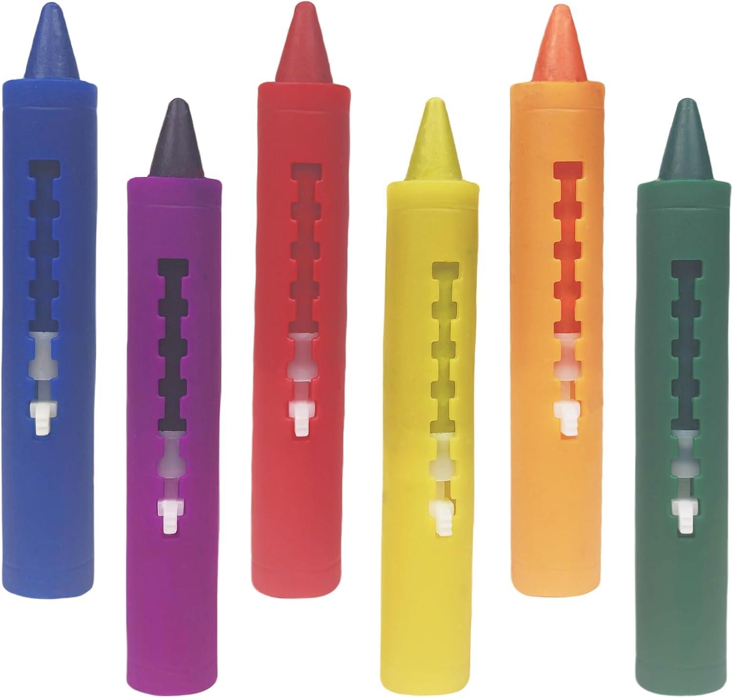 Zimtky Bath Crayons, Badewannenstifte für Kinder, Waschbarer Gekritzel Stift für Baby Kinder, Badestifte für Kinder Badewanne 6 Stück, Leicht zu Reinigen, für Keramikoberflächen HYDQ0051-Z250906