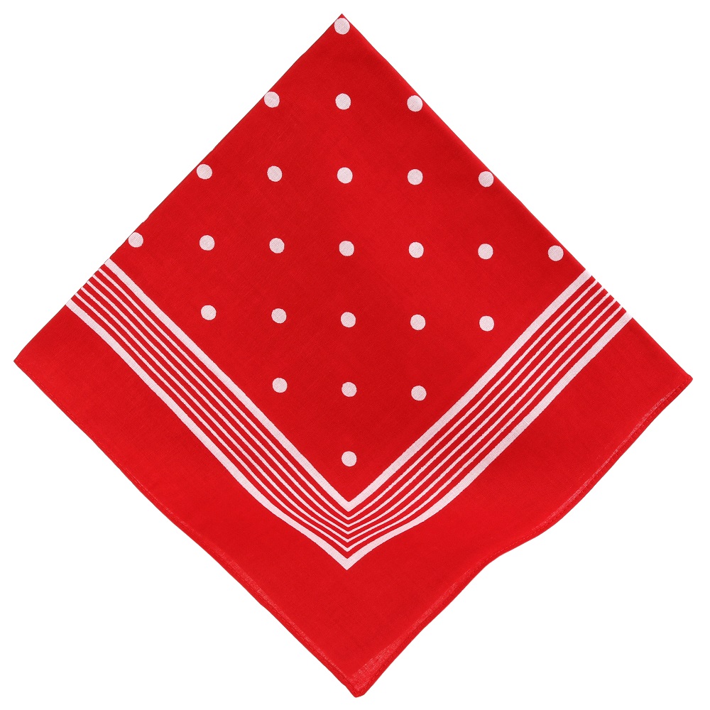 4 Stück mit den Farben Schwarz Weiß Rot Muster Bandana Kopftuch Tuch Halstuch 51 x 51 cm Einseitig Bedruckt