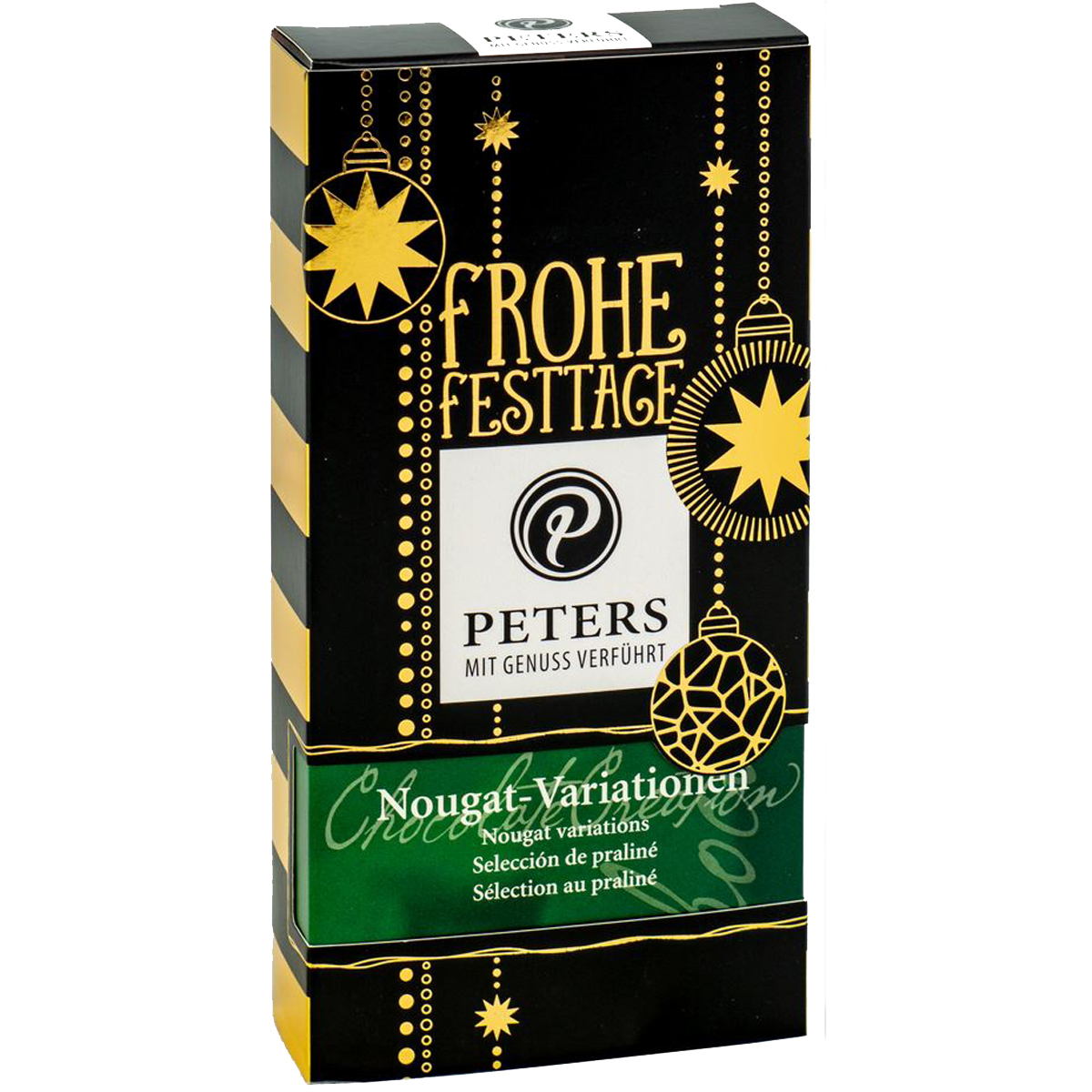 Peters Frohe Festtage Nougat Variationen Pralinen ohne Alkohol 100g 835599