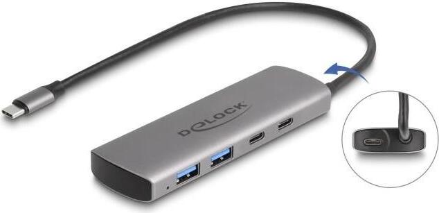 DELOCK USB 10 Gbps 2 Port USB Typ-A + 2 Port