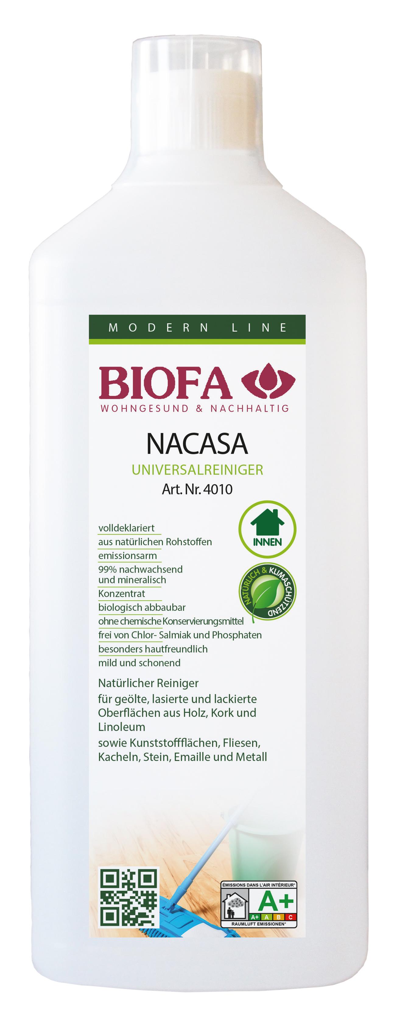 BIOFA Naturprodukte W.Hahn GmbH BIOFA NACASA Universalreiniger 4010 0,5l