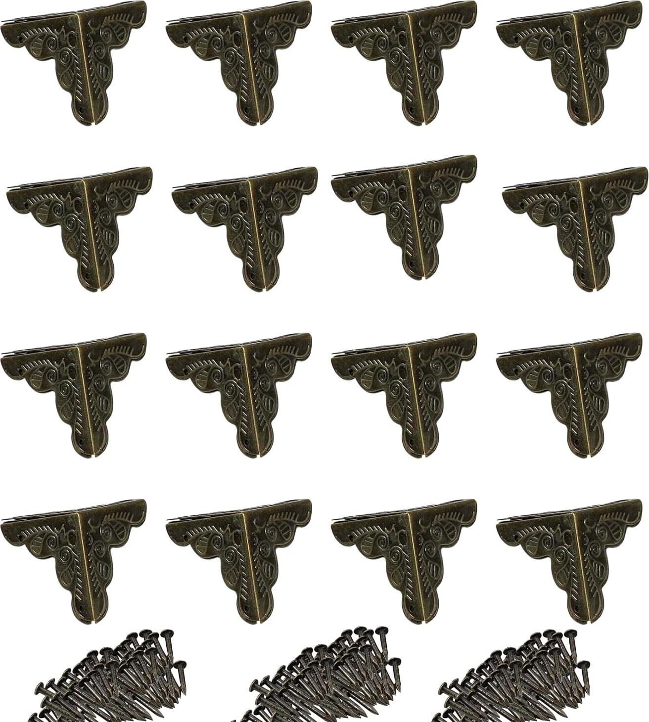 Markenlos Metallische Eckenschützer - Vintage - 80 Stück - 25 mm - Kantenschutz