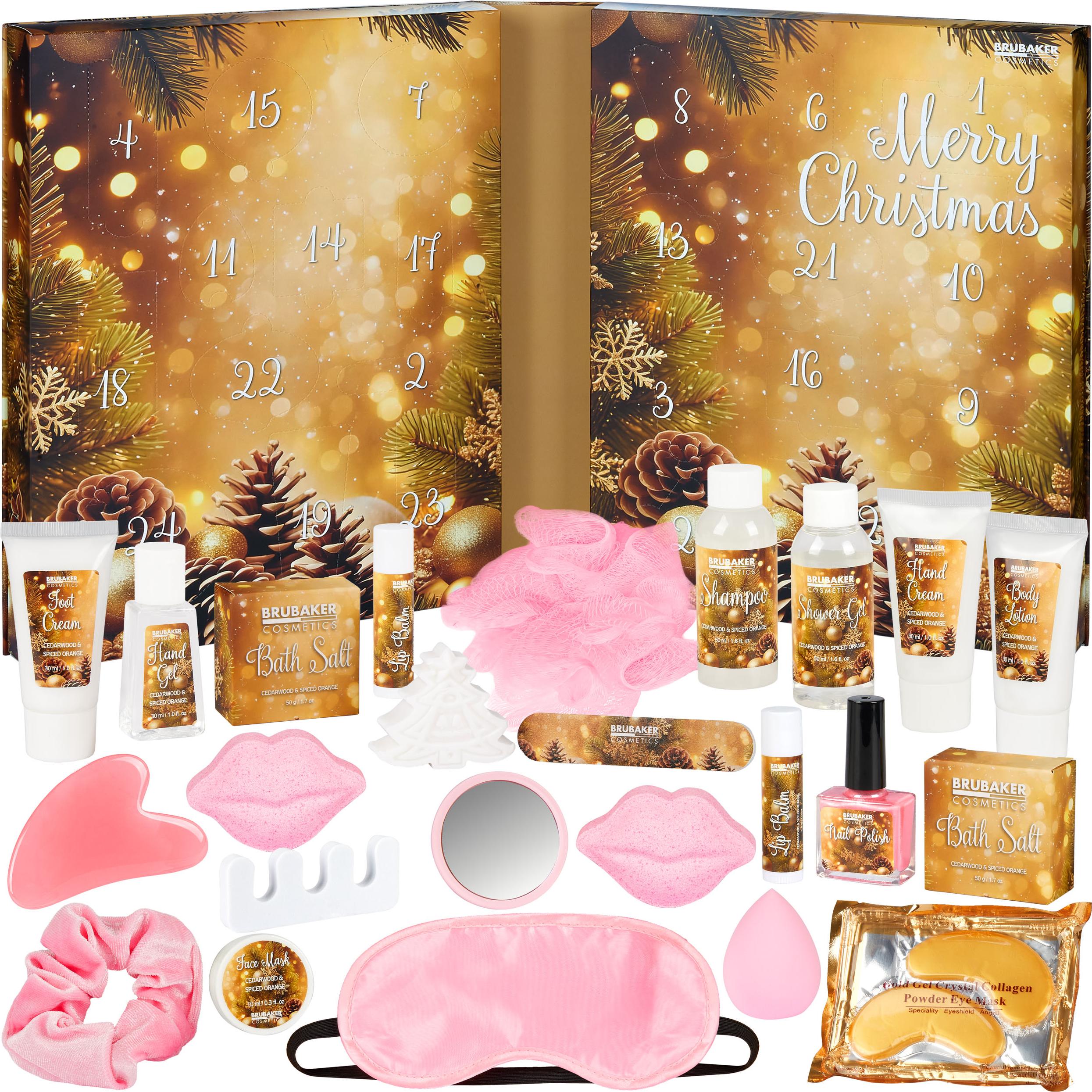 BRUBAKER Cosmetics Adventný kalendár 2025 - XXL vianočný kalendár na otváranie vo forme knihy pre ženy a dievčatá - veľký wellness kalendár