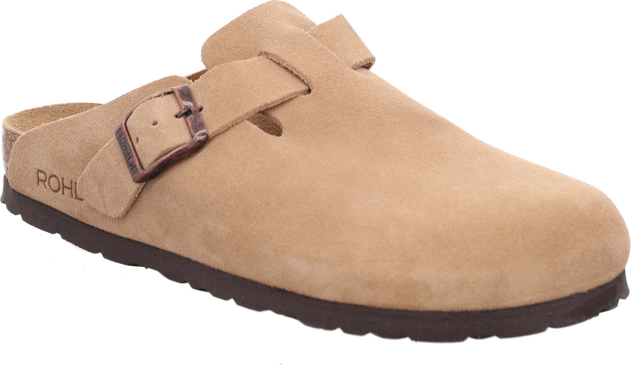 Rohde Mules Femme Alba 6071 - Sabots Confortables En Daim Avec Boucle - Largeur G