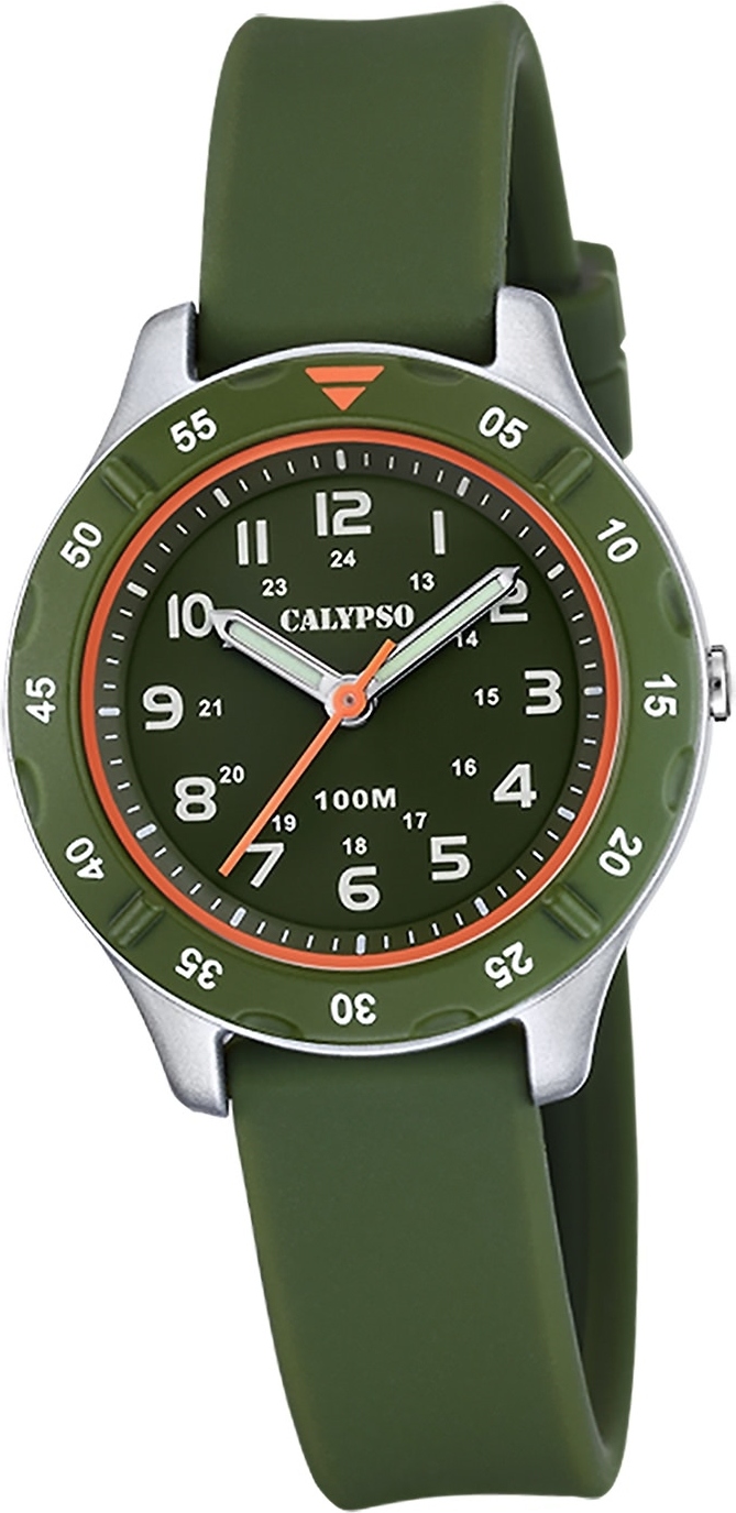 Calypso Kautschuk Jugend Kinder Uhr Analog Fashion Armbanduhr grün D2UK5847/2