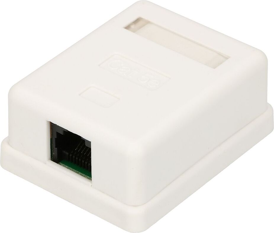 Extralink RJ45 KAT5E UTP Netzwerkdose Weiß Aufputz Netzwerkdose Extralink 1 Stück