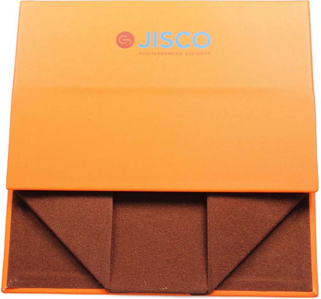 Optiker-Dietrich Faltetui von Jisco in Orange & Braun XL