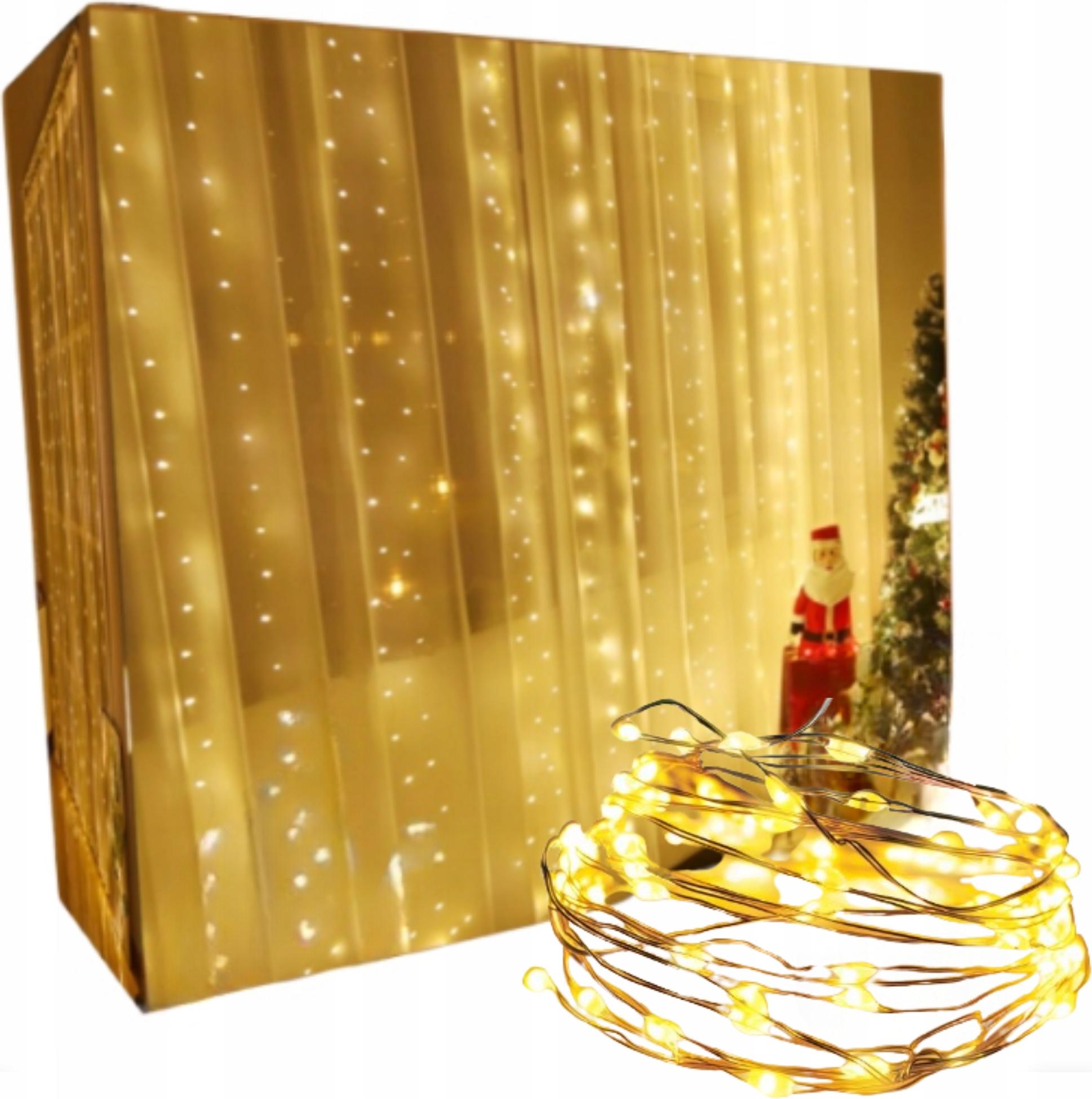 Kaufland Weihnachtsvorhang Led 138 Dioden Ip44 8 Modi Warmweiss 3,7M Dekoration