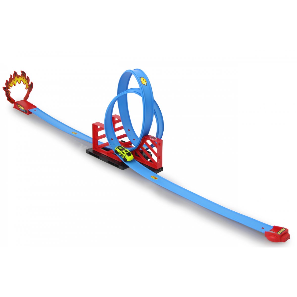 Circuit De Voitures Miniatures Avec Loopings 360° – 2 Voitures à Friction – 14 Pièces – Cadeau 3-12 Ans