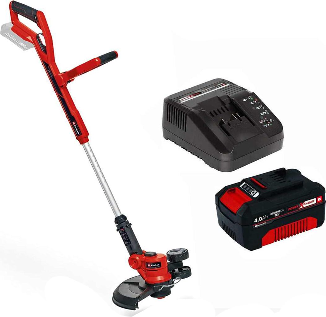 Einhell Rasentrimmer GE-CT 18/30 Akku 4.0 Ah 18V Ø 30 mm, Fadentrimmer 10172