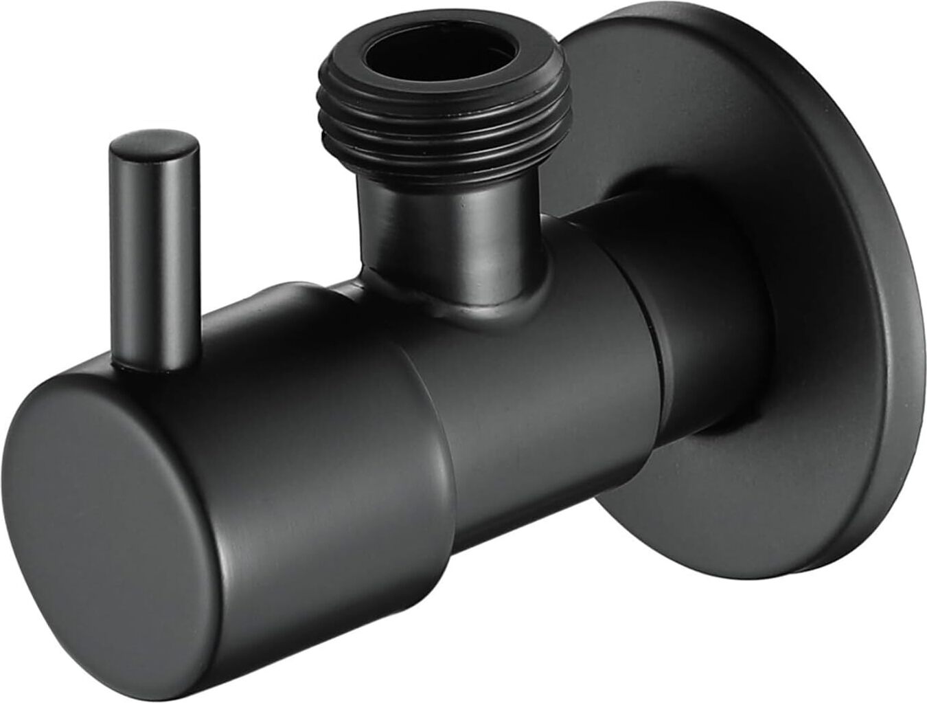 ZELURXX Eckventil 1/2 Zoll selbstdichtend, Edelstahl, Absperrventil 1/2 Zoll Eckregelventil, Schwarz Nicht in den Produktdaten enthalten.