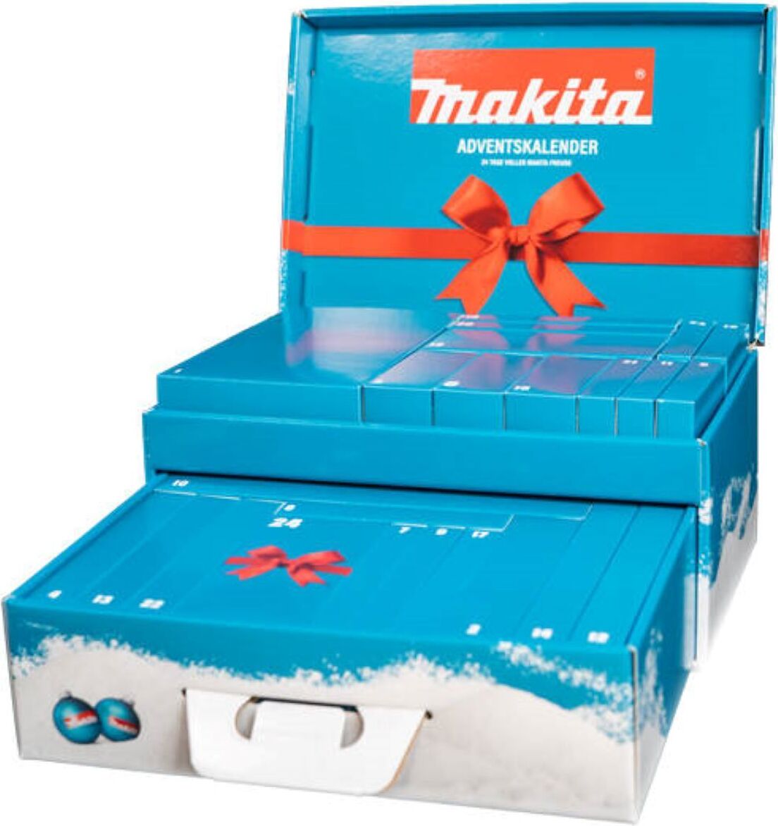 Makita Adventný kalendár 2025 – Limitovaná edícia s exkluzívnymi nástrojmi a mini skrutkovačom – P-84800