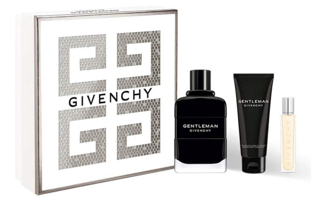 Set Givenchy: Gentleman, EdP, fü r Mä nner, 100 ml + Gentleman, Reinigungs-, Duschgel, fü r den ganzen Kö rper, fü r alle Hauttypen, 75 ml + Gentleman, eDP, fü r Mä nner, 12,5 ml
