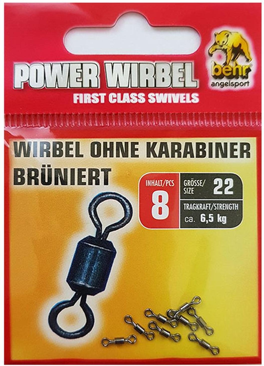 Behr Angelsport GmbH 8 Tönnchenwirbel Mini Wirbel Gr. 22