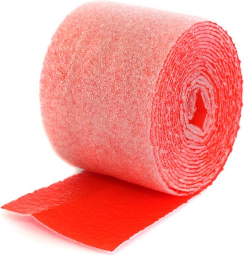 Boni-Shop® NMC Wickelband, Wickelstreifen mit PE-Schutzfolie, CLIMAFLEX STABIL, BxDxL: 100 x 2 x 3600, Rot