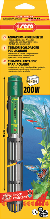 sera Aquarium-Regelheizer, 18 - 32 °C, 200 W 08740