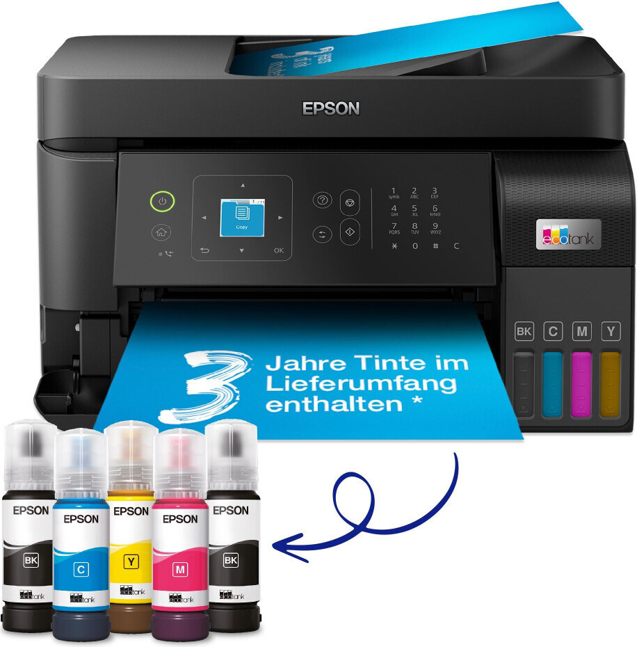EcoTank ET-4810 A4-Multifunktions-Wi-Fi-Tintentankdrucker mit Tinte für bis zu 3 Jahre, Schwarz Image